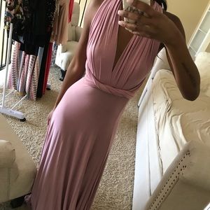 Lulu’s Tricks of the Trade Mauve Maxi Dress